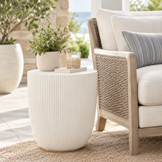 Soleil Fluted End Table
