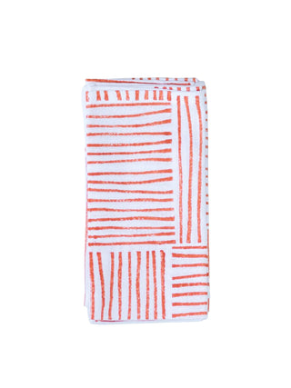 Set of 4   Organic Napkins   Striped

