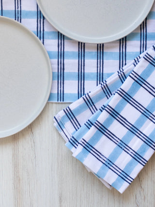 Set of 4   Organic Napkins   Plaid
