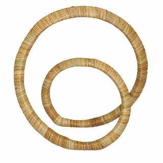 Rattan Wrapped Infinity Sculpture   Large
