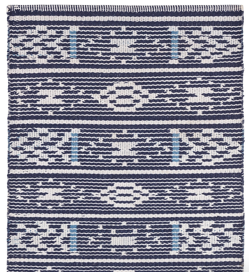 Dharma Blue Handwoven Handwoven Indoor/Outdoor Rug 2x3