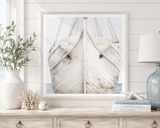 Seaworn Bows II Driftwood Frame 21" x 21"
