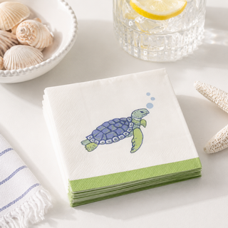Paper Cocktail Napkins – Turtle
