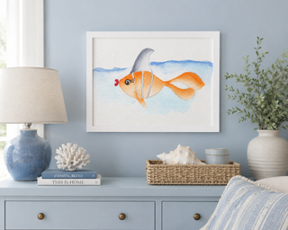 Watercolor Goldfish
