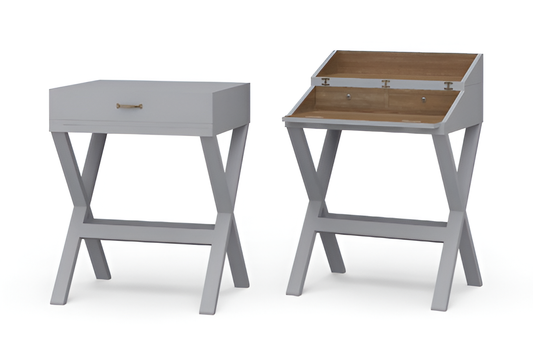 Conservatory Desk Weathered Grey/Straw Wash (WGY/STW)