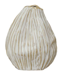 Stoneware Pleated Organic Shaped Vases III