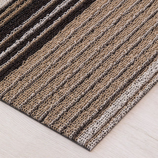 Pleat Stripe Shag Mat

