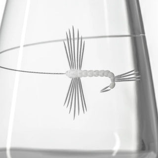 Fly Fishing 18oz Stemless Wine Tumbler Glass | Set of 4
