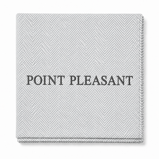 *CUSTOM* Edgartown Throw   Pewter   Dark Grey Thread
