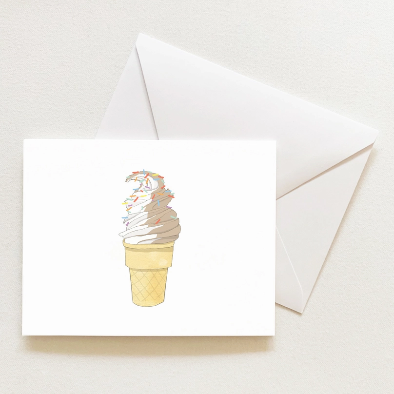 Soft Serve Sleeved Note Card