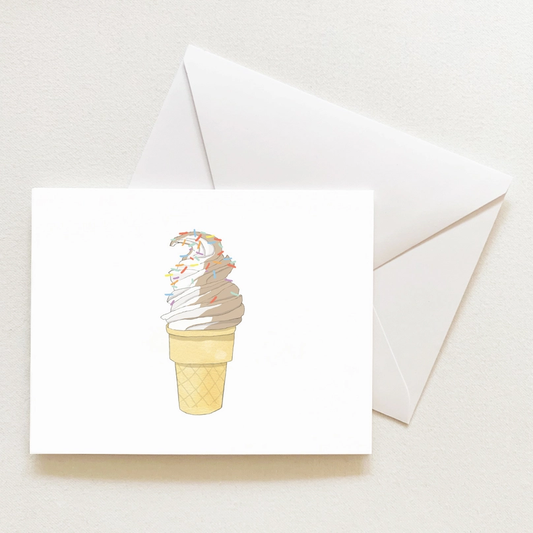 Soft Serve Sleeved Note Card