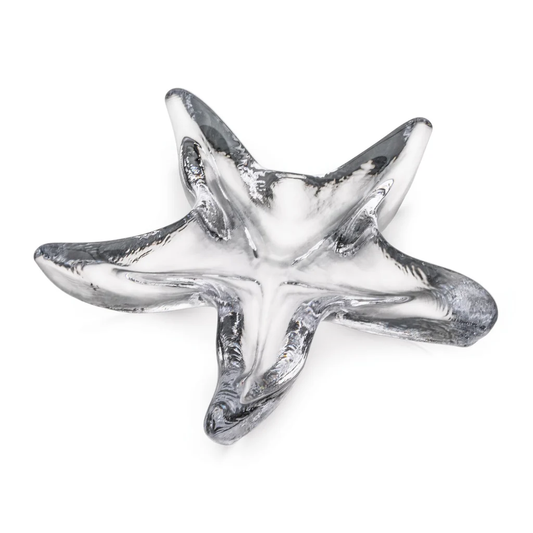 Starfish Sauce Dip Dish Silver