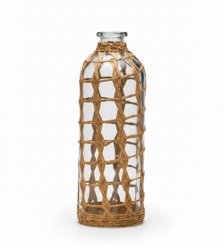 Hand Woven Lattice Vase   Paper/Glass   Extra Large
