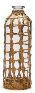 Hand-Woven Lattice Vase - Paper/Glass - Extra Large