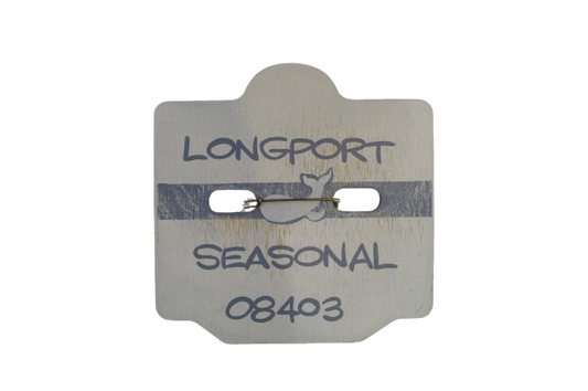 Beach Badge Longport Whale Comet ***