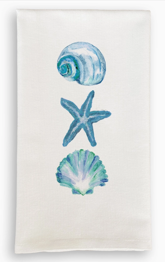 Three Shells Dishtowel