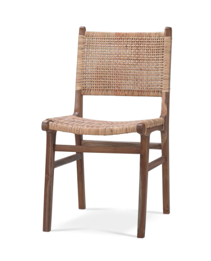 Logan Dining Chair w/ Rattan - Teak Natural (TNT/RNAT)