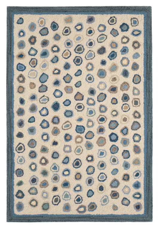 Cat's Paw Hand Micro Hooked Wool Rug - Mineral - 2' x 3'