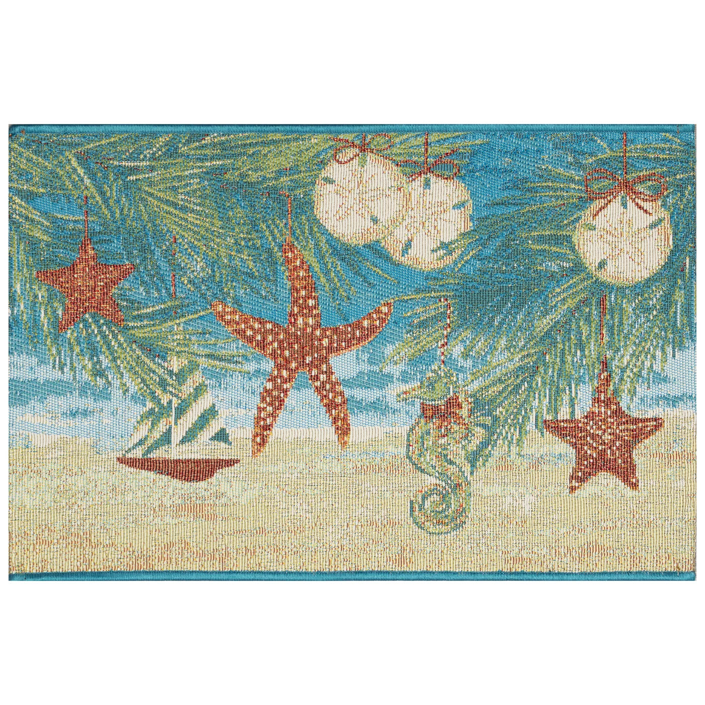 Esencia Coastal Ornaments Indoor/Outdoor Mat Ocean