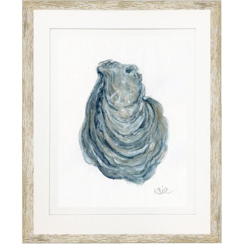 KS- OYSTER IN GREY 1 - 40" x 60" - 3" Distressed Silver Frame