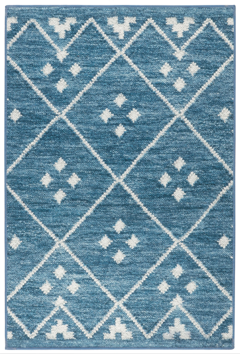 Kota Indigo Machine Washable Rug 2x3