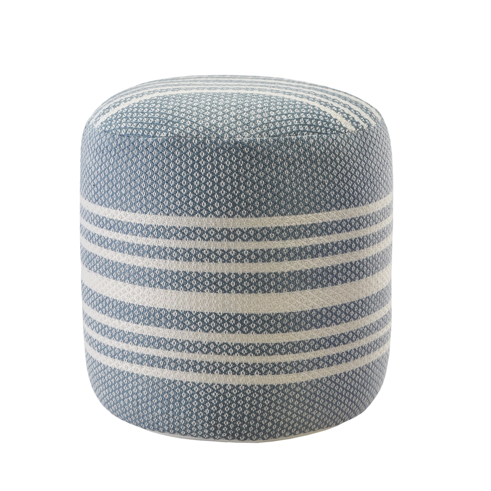 Simple Stripe Indoor Outdoor Pouf