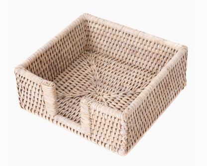 Rattan Napkin Holder with Cutout
