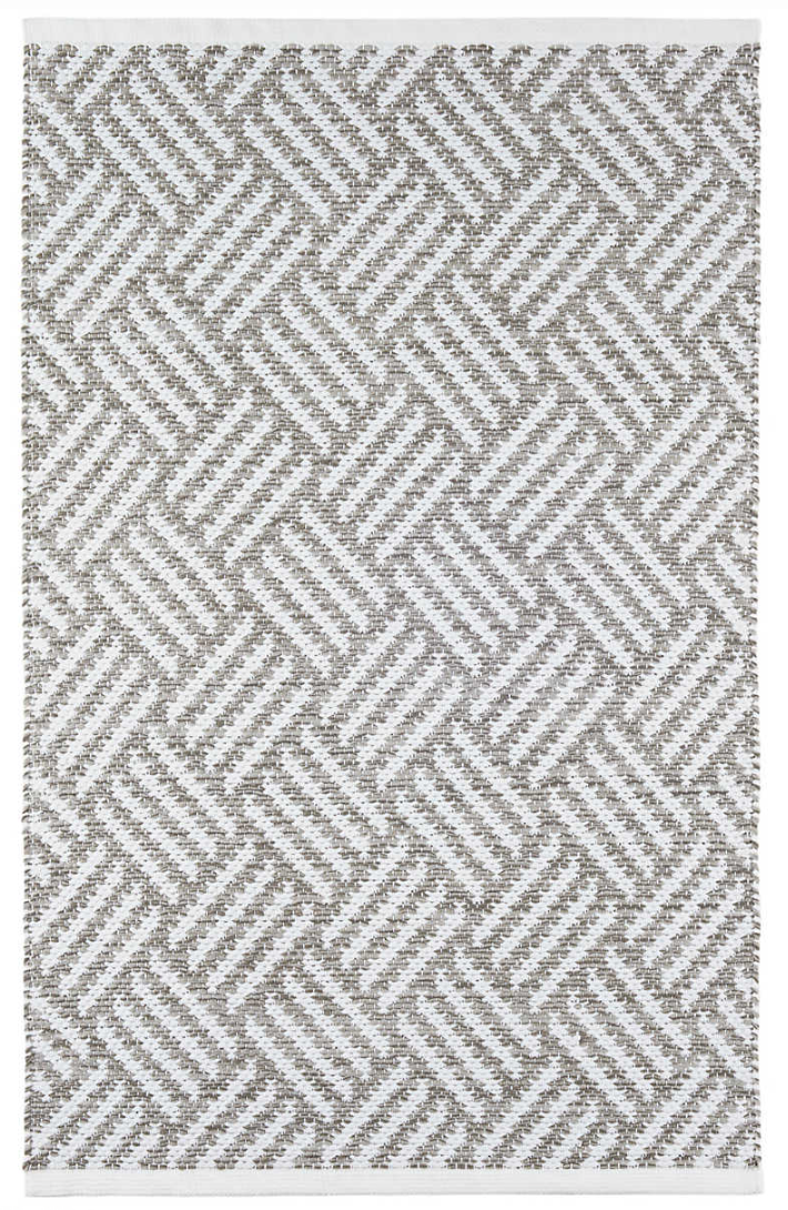 Crisscross Platinum Indoor/Outdoor Rug 2x3