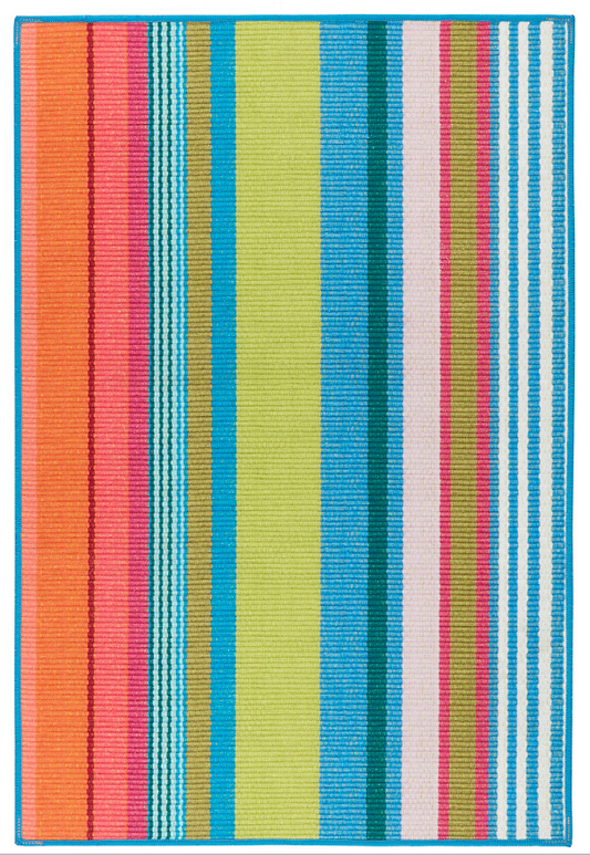 Mellie Stripe Multi Machine Washable Rug 2.5x8