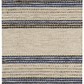 Cielo Stripe Navy Handwoven Cotton Rug 2x3