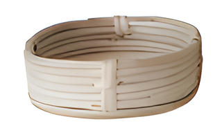 Oval Decorative Hand Woven Rattan Baskets, Natural
