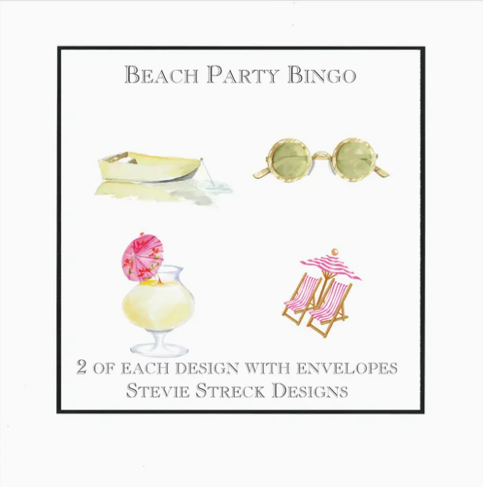 Beach Party Bingo  (GBN122) - Note Cards Boxed