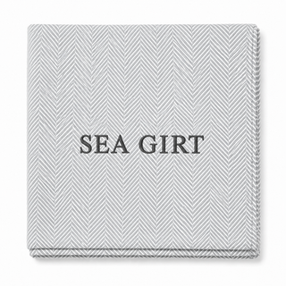 *CUSTOM* Edgartown Throw   Pewter   Dark Grey Thread
