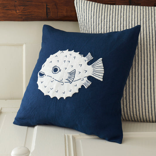 Puffer Fish 18x18 Pillow