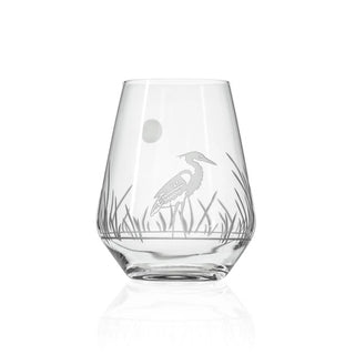 Heron 18oz Stemless Wine Tumbler Glass | Set of 4
