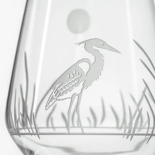 Heron 18oz Stemless Wine Tumbler Glass | Set of 4
