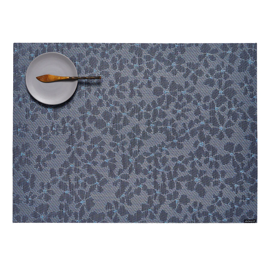 Set of 4 Flora Placemats - Indigo 14" x 19" Rectangle