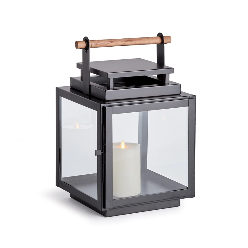Adwin Outdoor Lantern, Medium - Black