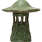 Stoneware Mushroom Lantern w/ Lid, Reactive Glaze