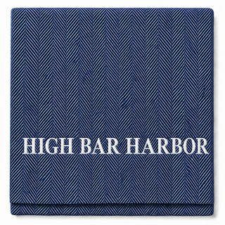 *CUSTOM* Edgartown Throw   Ocean   White Thread
