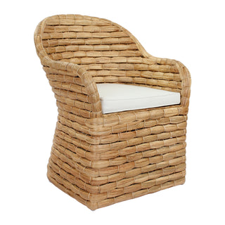 Atherton Wide Weave Water Hyacinth Dining Chair
