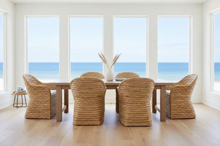 Atherton Wide Weave Water Hyacinth Dining Chair
