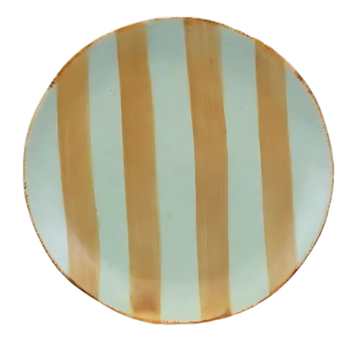 Hand-Painted Stoneware Plate w/ Pattern II