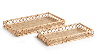 Ninette Rectangular Tray   Set of 2
