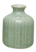 Embossed Stoneware Vase