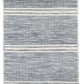 Malta Blue Woven Wool Rug 2x3