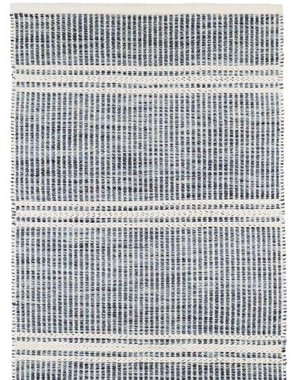 Malta Blue Woven Wool Rug 2x3