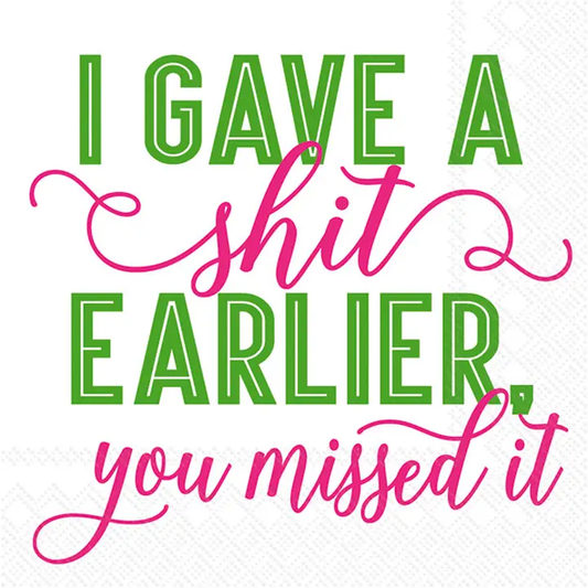 Paper Cocktail Napkins Pack of 20 Earlier
