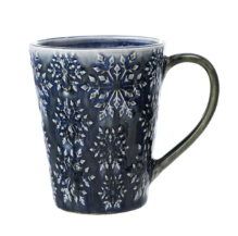 14 oz. Debossed Stoneware Mug I