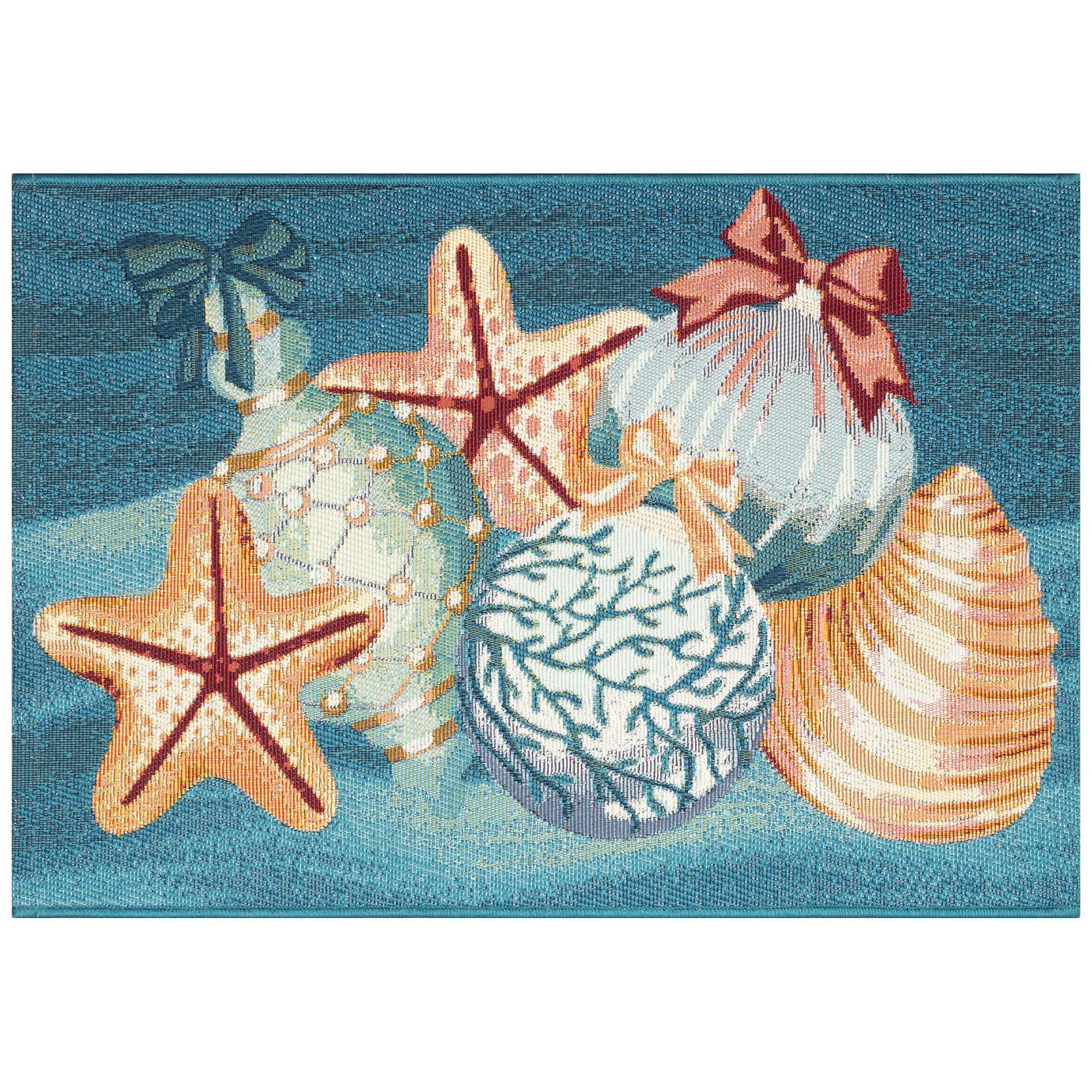 Esencia Sea Gem Ornaments Indoor/Outdoor Mat Ocean